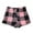 Hot Pink, variant on Lenpel Women's Fuzzy Pajama Shorts Soft Comfy Elastic Waist Drawstring Plaid Fleece Sleep Lounge Shorts Cozy Pj Bottoms