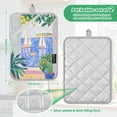 thumbnail image 6 of Yayeee Pot Holders Kitchen Heat Resistant with Pocket 7"x9.8" Cotton Oven Cooking Hot Pads, Seaside Boat, 6 of 7