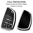 thumbnail image 4 of for Chevy Key Fob Cover with Keychain Soft TPU Protection Case Compatible with 2021-2026 Chevy Tahoe Suburban GMC Yukon Denali Silverado 6-Buttons, 4 of 6