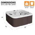 thumbnail image 5 of Lifesmart LS700DX Hot Tub - 7 Person, 90-Jet, 220-Volt, Sea Salt/ Espresso Brown, 5 of 19