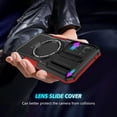 thumbnail image 6 of Allytechgroup Magnetic Case for Samsung Galaxy S25+ with Lens Slide Cover, [Non-Slip] [Military Grade Protection] Slim Shockproof Ring Stand Case Support Wireless Charging, Red+Black, 6 of 10
