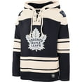 thumbnail image 2 of Men's '47 Navy/Cream Toronto Maple Leafs Superior Lacer Pullover Hoodie, 2 of 3
