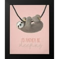 thumbnail image 2 of Kimberly, Allen 20x24 Black Modern Framed Museum Art Print Titled - Happy Sloths 2, 2 of 5
