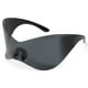 thumbnail image 1 of Gafas de sol deportivas Y2K Gafas de sol Goggle para senderismo en la playa al aire libre (negro), 1 of 4