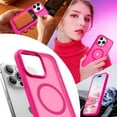 thumbnail image 4 of for iPhone 13 Pro Max Case Super Magnetic [Compatible with MagSafe] TPU Protective Translucent Matte Smooth, Phone case for iPhone 13 Pro Max, Hot Pink, 4 of 5