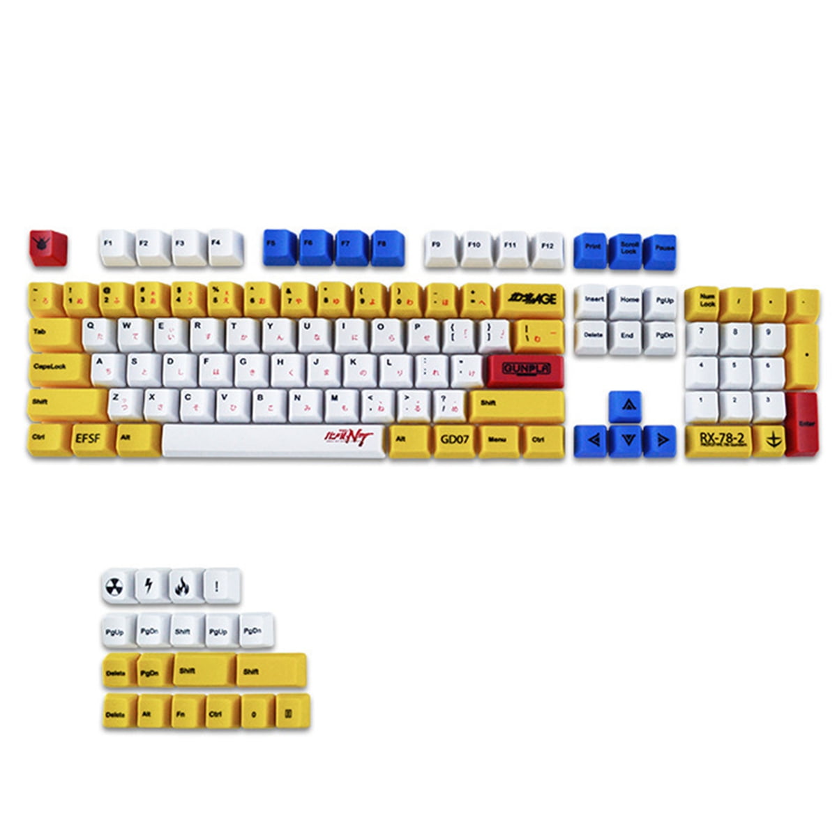 Buy Keycaps PBT DyeSublimated Gaoda Theme for /DUCK/ MX Switch GMMK