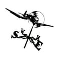 thumbnail image 2 of ziyahi Weather Vane Yard Wind Direction Indicator Kit Bracket Weathervane Tools iron Plane, 2 of 8