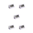 thumbnail image 1 of jesticaly Clock LED Desktop Bedside Digital Display Electronic Clocks Kitchen Living Room Triangular Travel Table Calendar White 5Set, 1 of 6