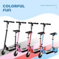 thumbnail image 2 of Maxtra Folding Electric Scooter with Removable Seat, Adjustable Height for Kids Ages 6-12, 60 Min Run Time, 2 of 9