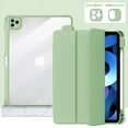 thumbnail image 2 of Case Compatible with IPad Pro(11Inch)/Ipad Air4(10.9Inch）, Soft TPU Cover Trifold Stand with Pencil Holder, Auto Wake/Sleep, Green, 2 of 4