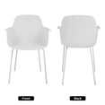 thumbnail image 4 of Armchairs Set of 4, Modern Dining Chair, Dining table chairs, Dining Cafe Chairs with Metal Legs for Dining Room , Living Room, Restaurant, 4 of 7