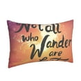 thumbnail image 2 of Balery Not All Who Wander Are Lost Bedding Queen Pillow Cases - Envelope Closure - Soft Brushed Microfiber Fabric - Shrinkage and Fade Resistant Pillow Cases-, 2 of 9