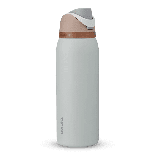 Termo Owala FreeSip de 40oz (1.18L) de acero inoxidable térmico, Color Calm Waters