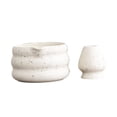 thumbnail image 4 of 2 piezas de tazón de té matcha con soporte para batidor, gran regalo de cocina, tazón de té con batidor Blanco, 4 of 9