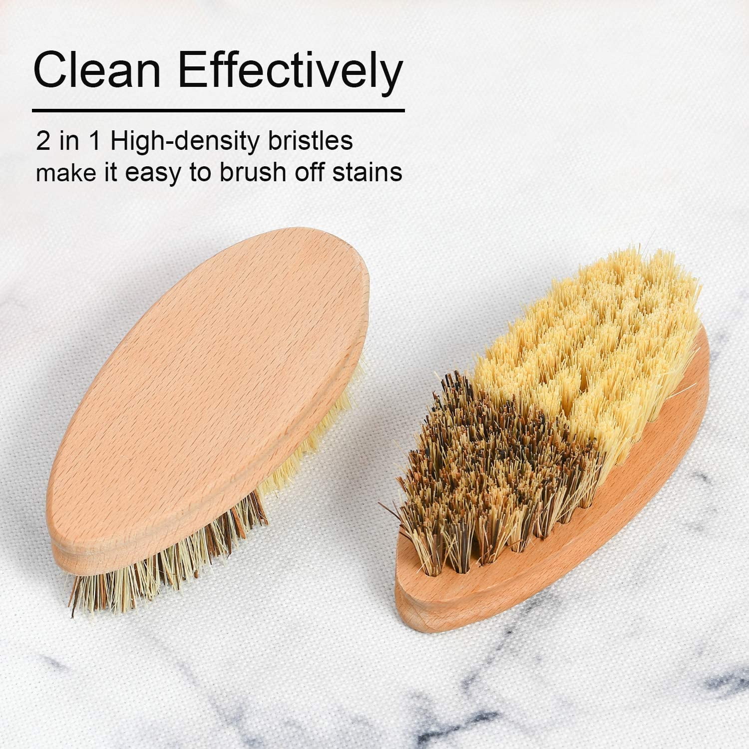 Palm Brush mushroom brush Potato Scrubber Scrub Bristles with Wood