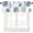 Dahlia-1, variant on Sunflower Window Valance Rod Pocket for Kitchen Bedroom Window Watercolor Yellow Sunflowers Butterflies Valances Short Curtain Colorful Rustic Country, 54x18 Inch