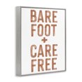 thumbnail image 2 of Stupell Industries Coastal Barefoot Carefree Summer Sentiment Gray Framed Giclee Art, 16 x 20, by Lettered and Lined, 2 of 8