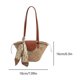 thumbnail image 5 of Bolso Mano Tejido Paja para Mujer Bolsos Playa Verano Viajes Al Aire Libre (cinta Marrón), 5 of 8