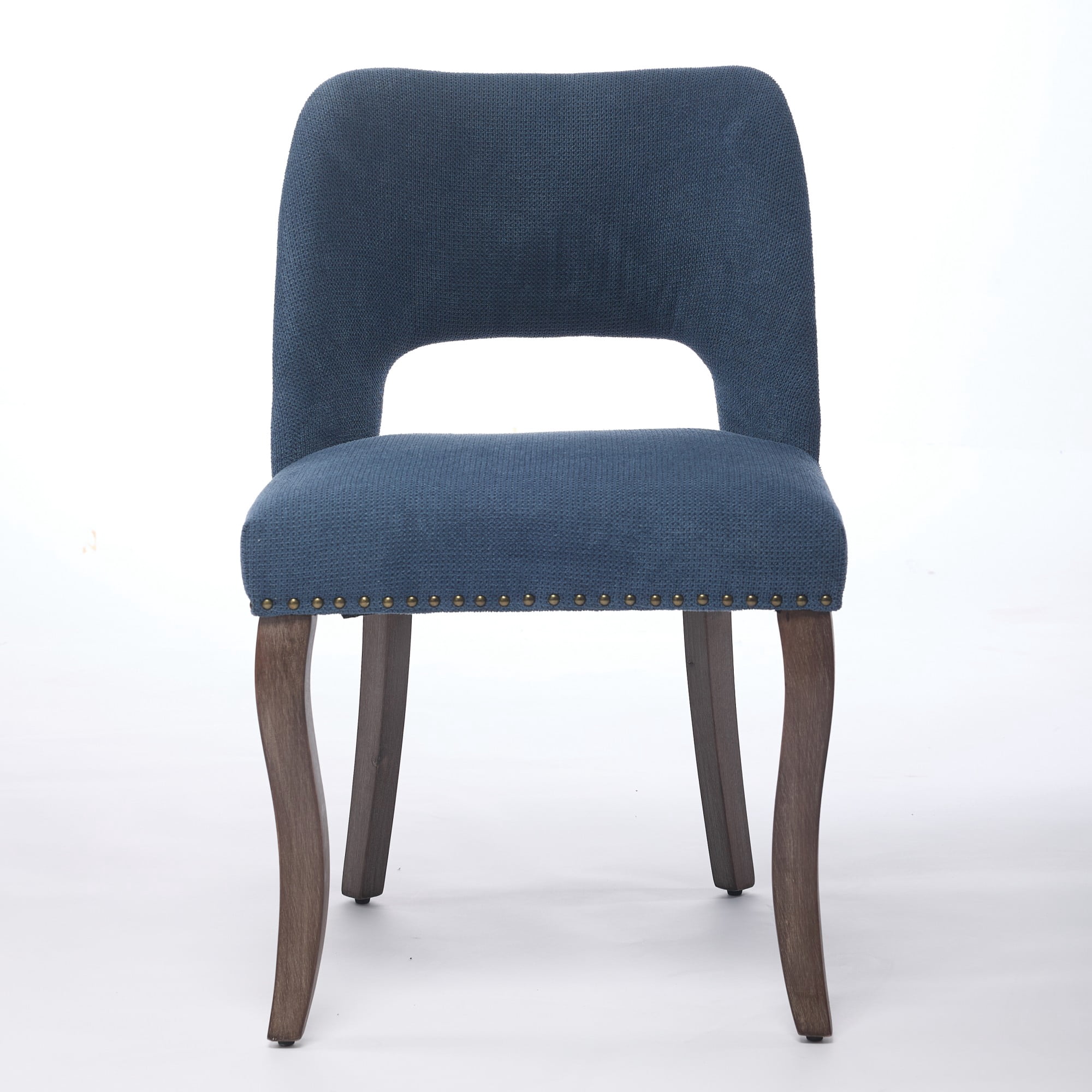 Set of 6 Wood Dining Chairs with Fabric Upholstered Back and Seat Modern Accent Side Chair w/Wood Legs for Living Room/Dining Room/Bedroom/Restaurant