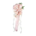 thumbnail image 2 of Boda Bouquet Bridal Bouquet Flower Flower Boho Decoración rústica Regalo Flores artificiales Bouquet para el aniversario de bodas en casa, 2 of 8