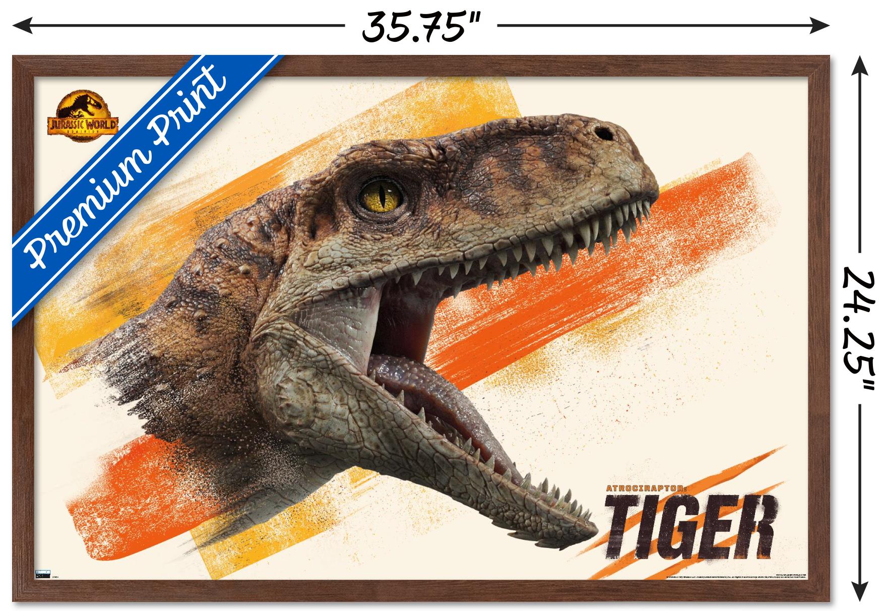 Jurassic World: Dominion - Tiger Wall Poster, 22.375" x 34" Framed