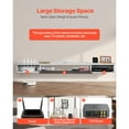 thumbnail image 5 of KFFKFF Wall-Mounted TV Stand, 70-inch Entertainment Hub with Wire Management, Contemporary Floating TV Ledge with Storage Unit, Particle Board Media Center for DVD Equipment, Cable Box, 5 of 9
