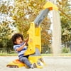 Little Tikes You Drive Sand Toy Excavator with Swivel For Sit and Stand Scoop and Dump Play Set with Kid-Sized Crane, Yellow- Toys For Kids Toddlers Boys Girls Ages 3 4 5+