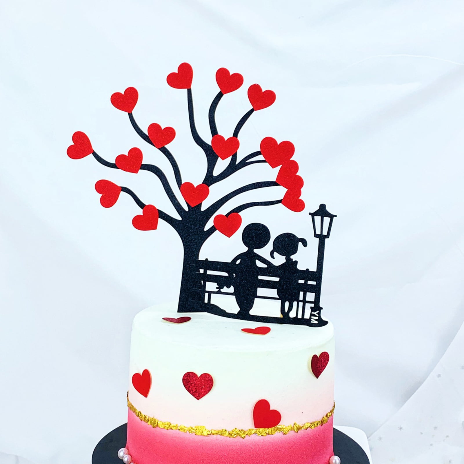 Travelwant Happy Valentine\'s Day Cake Topper, Anniversary Cake ...