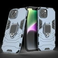 thumbnail image 5 of Military Shockproof for iPhone 13 Protective Case Heavy Duty Armor Rugged Sturdy Phone Cases with Ring Kickstand Bumper Anti-Scratch Cover for iPhone 13,Blue, 5 of 6