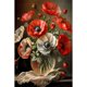 thumbnail image 1 of Kit Y Flores Taladro DIY 5D 40x60cm Blanco Rojo, 1 of 9