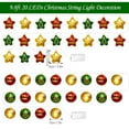 thumbnail image 5 of Gustave 9.8Ft 20 LED String Lights Battery Operated Christmas Lights Waterproof Lighted Ball Ornaments for Xmas Tree Home Indoor Outdoor Decorations, 5 of 9