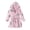 B-Light Pink, variant on NIEWTR Kid's Baby Girl's Boys Flannel Robe Button Hooded Bathrobe Cartoon Print Toddler Cardigan Sleepwear for Fall Winter Soft Comfy Homewear(B-Light Pink,3-4 Years )