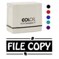 thumbnail image 2 of Printtoo File Copy Self Inking Rubber Stamp Pre-Inked Office Stamp- Home Office Business Stationery, 47 x 20 mm Green, 2 of 7