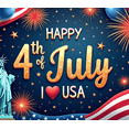 thumbnail image 4 of Patriotic Theme Celebration Banner July 4th Independence Day Decor American Flag Fireworks for Outdoor Event Holiday Party, 4 of 8