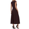 thumbnail image 3 of INSPIRE CHIC Women's Dress Polka Dot Tank Sleeveless A-Line Mother's Day Sundress Red Black S, 3 of 6