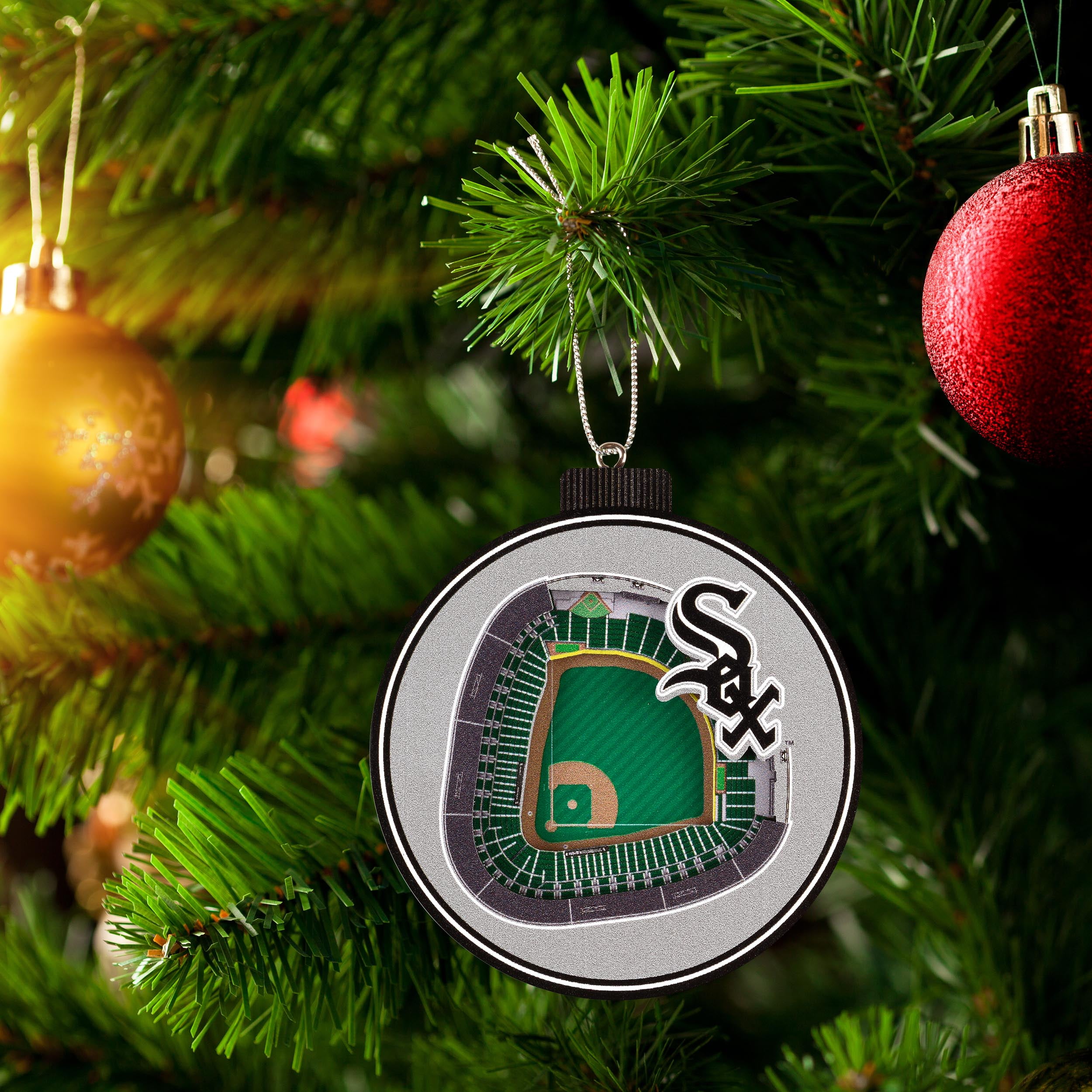 YouTheFan MLB Chicago White Sox 3D StadiumView Ornament