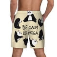 thumbnail image 3 of Kdxio Panda Doing Yoga Print Men'S Swim Trunks With Compression Liner 7 Inch Inseam Quick Dry Swim Shorts, 3 of 7