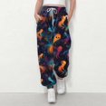 thumbnail image 2 of IVEYRTF Children's Halloween Print Cargo Pants Joggers Fall Winter Elastic Waistband Multiple Pockets Fleece-Lined Thickened Casual Sports Trousers for Kids 3-14 Years(Multicolor,5-6 Years), 2 of 5