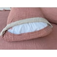 thumbnail image 3 of Soft 100% Turkish Cotton Muslin Bed Shams, Brick, 20 x 35 inches, King Size 2 Pieces Shams, 3 of 4