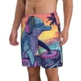 thumbnail image 2 of Fotbe Hip-Hop DJ Dolphin Trajes de Baño Estampados para Hombre, Shorts de Verano de Secado Rápido, Ropa de Playa, Bañadores-3X-Large, 2 of 6