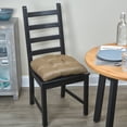 thumbnail image 2 of The Gripper Overstuffed Universal Non-Slip Dining Chair Cushions for Kitchen Decor or Office Use, U-Shaped Skid-Proof Seat Pad, 17x17 Inches, Gold, 2 of 4