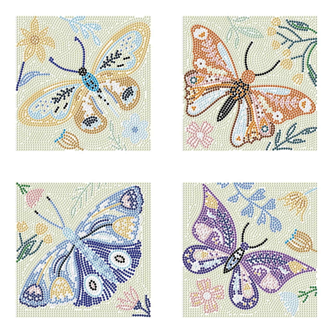 Diamond Dotz Mini Butterfly Moods Diamond Painting Kits for Adults - Butterfly Diamond Art Kits a Relaxing Creative Craft Kit with Dotz Gems 5x5