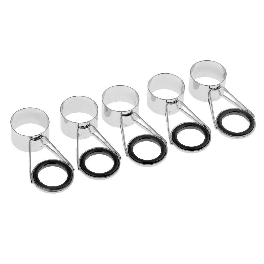 Details about   5pcs Sturdy Fishing Rod Top Rings Rod Replacement Guides DIY Pole Repair Kit