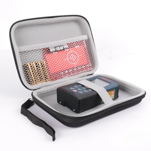 USA Gear Laser Measurement Tool Hard Nylon Case, Water Resistant Exterior, Wrist Strap, Black