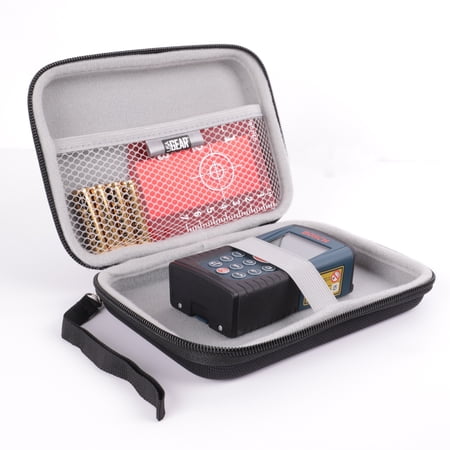 USA Gear Laser Measurement Tool Hard Nylon Case Water Resistant Exterior Wrist Strap Black