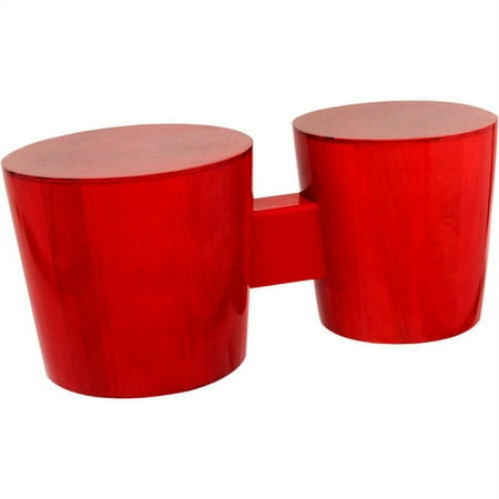 Trophy All-Wooden Bongos, Cherry Red Finish
