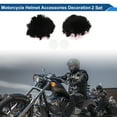 thumbnail image 2 of Accesorios para Casco de Motocicleta Decoración Moño con Encaje Rosa para Casco de Motocicleta Bicicleta Esquí Pegatina de Terciopelo Negro 2 Juegos, 2 of 6
