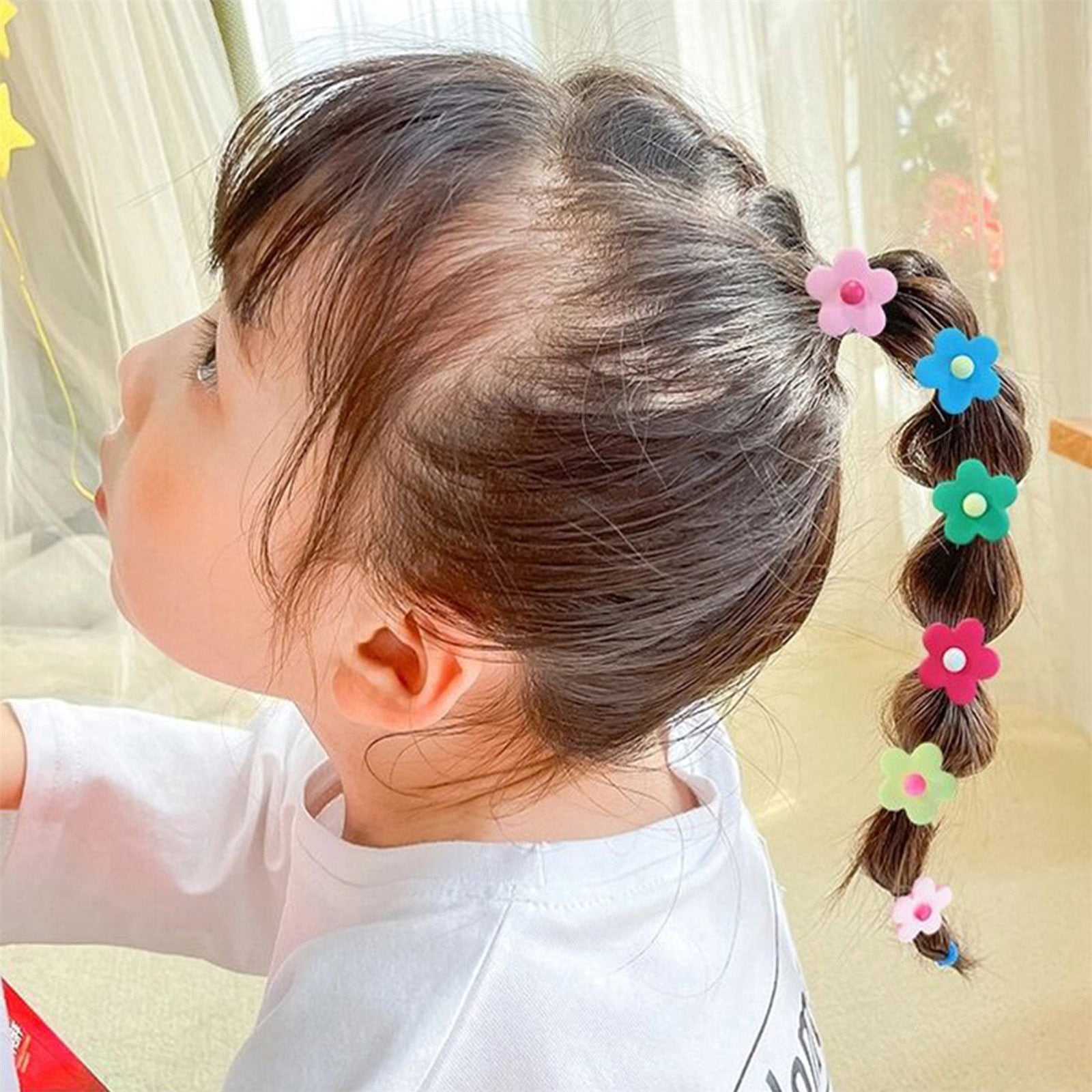 Headbands for Women with Bows Lime Hair Ties Hair Ponytail Holder Band Spiral Hair Ties for Girls Thin Hair Ties for Women's Hair No Damage Large Elastics Scrunchies with Scarf Thing 1 Hair Piece
