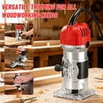 thumbnail image 5 of Gewna 800W Compact Wood Router with 1/4" Collet,30000 Rpm , Includes 15 Pcs Bits ,for Trimming, Grooving and Woodworking,Red, 5 of 7