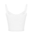 thumbnail image 3 of Mrat Womens Tank Tops Athletic Fashion Women's Lace Decorative Border Suspender Lined V-Neck Camisoles Bra Tank Tops for Women S-150 White M, 3 of 4